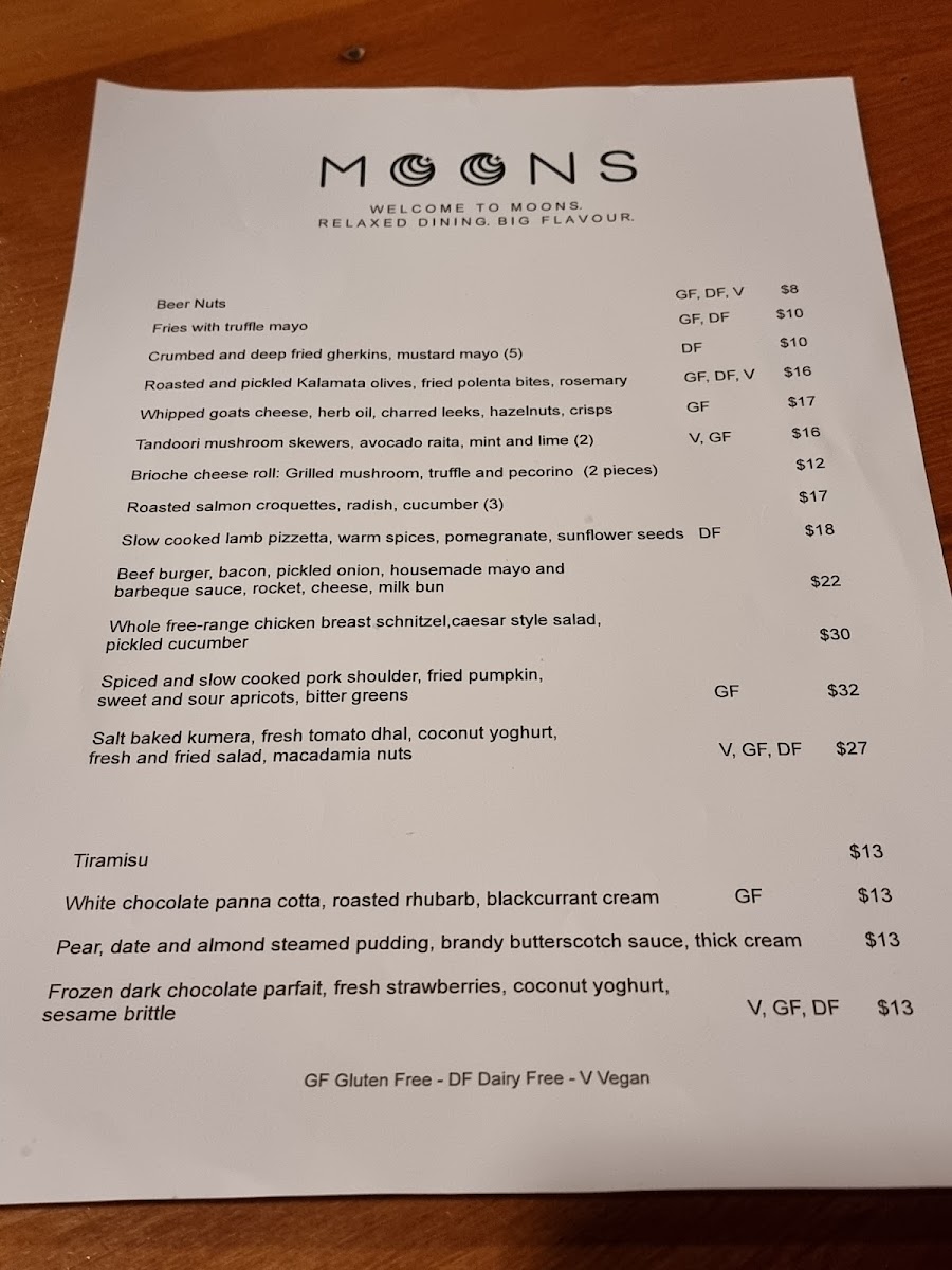 Menu Moons Restaurant And Bar-4