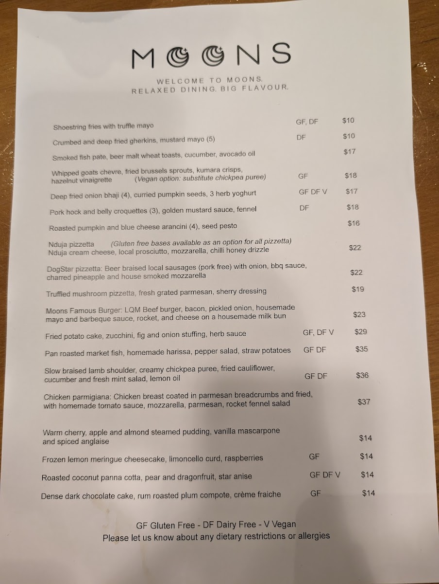 Menu Moons Restaurant And Bar-7