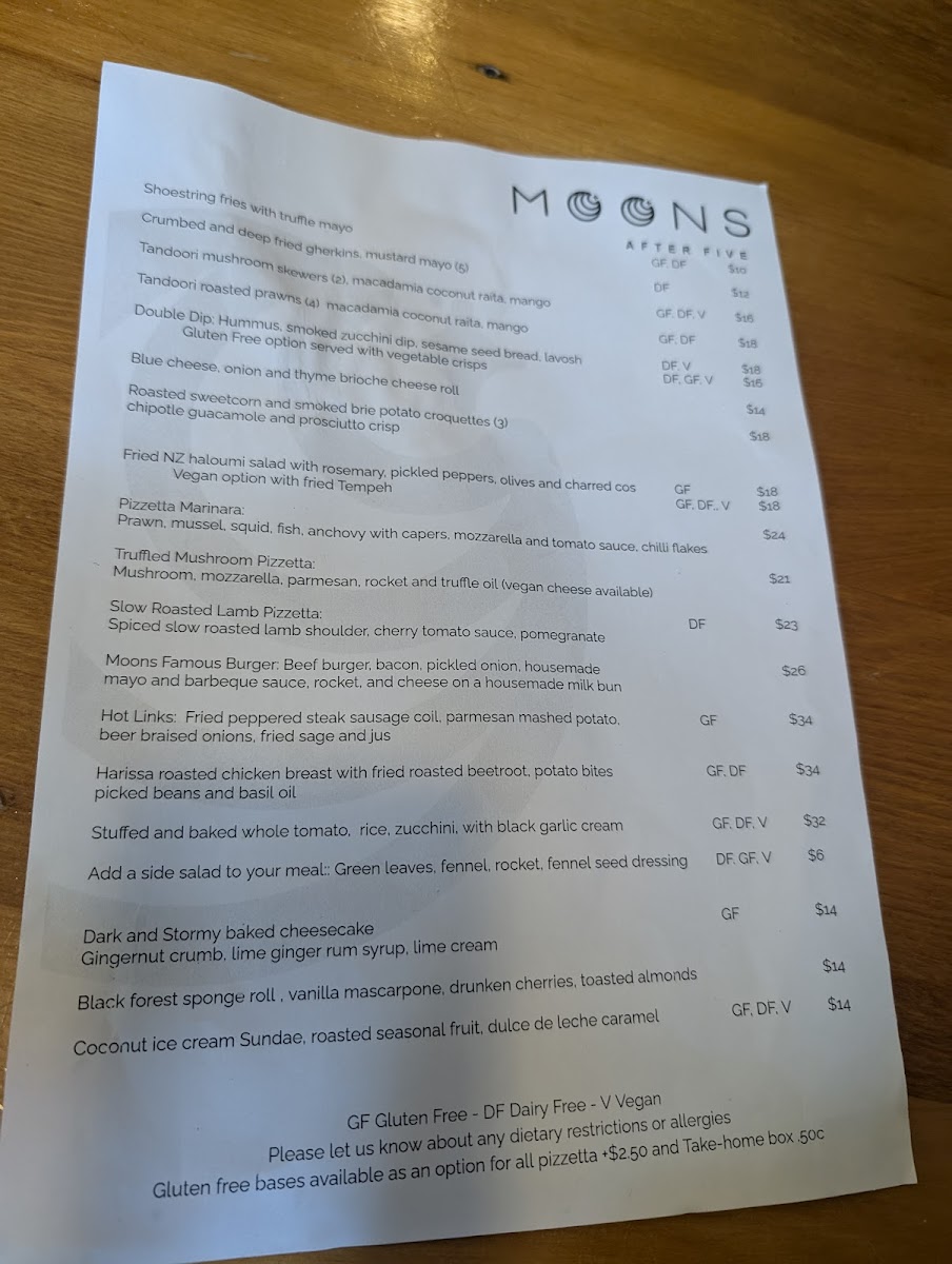 Menu Moons Restaurant And Bar-8